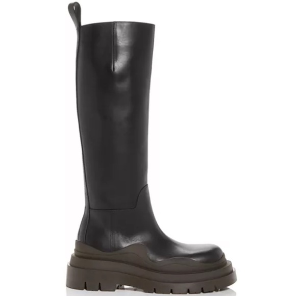 NEW Botegga Veneta Tall Lug Sole Leather Boots - Picture 3 of 12